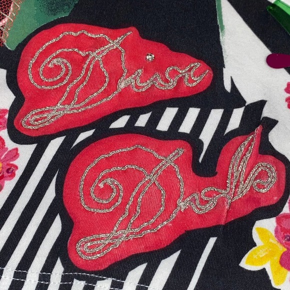 VTG Christian Dior John Galliano 2005 Y2K Dolls Graphic Embellished Tee Shirt - Picture 12 of 14